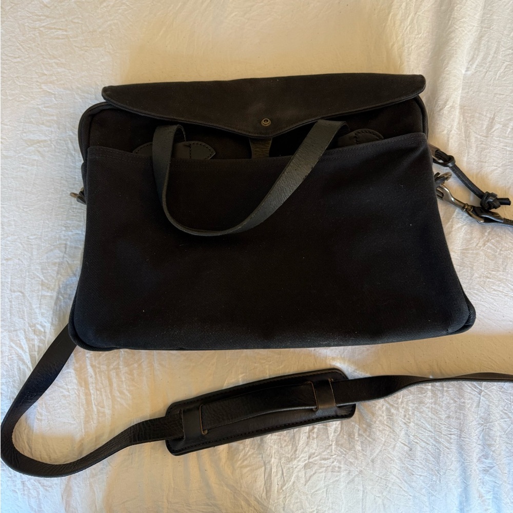 Filson Dark Canvas Briefcase